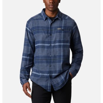 Columbia Overhemd Heren, Cornell Woods Flannel Long Sleeve Blauw, 78RIXUEQP